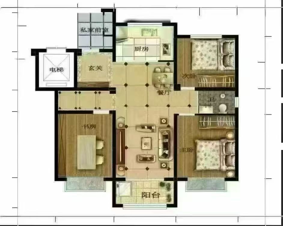 洋房撿漏44.8萬(wàn)書香世家電梯洋房三室123.91平送閣樓 洋房撿漏44.8萬(wàn)書香世家電梯洋房三室123.91平送閣樓